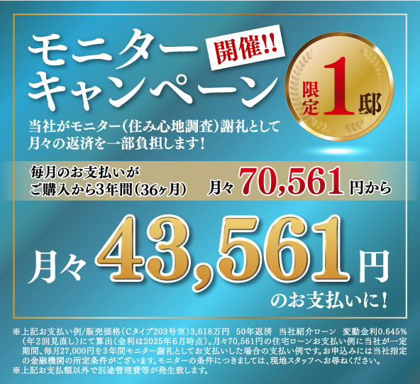 モニターキャンペーン実施